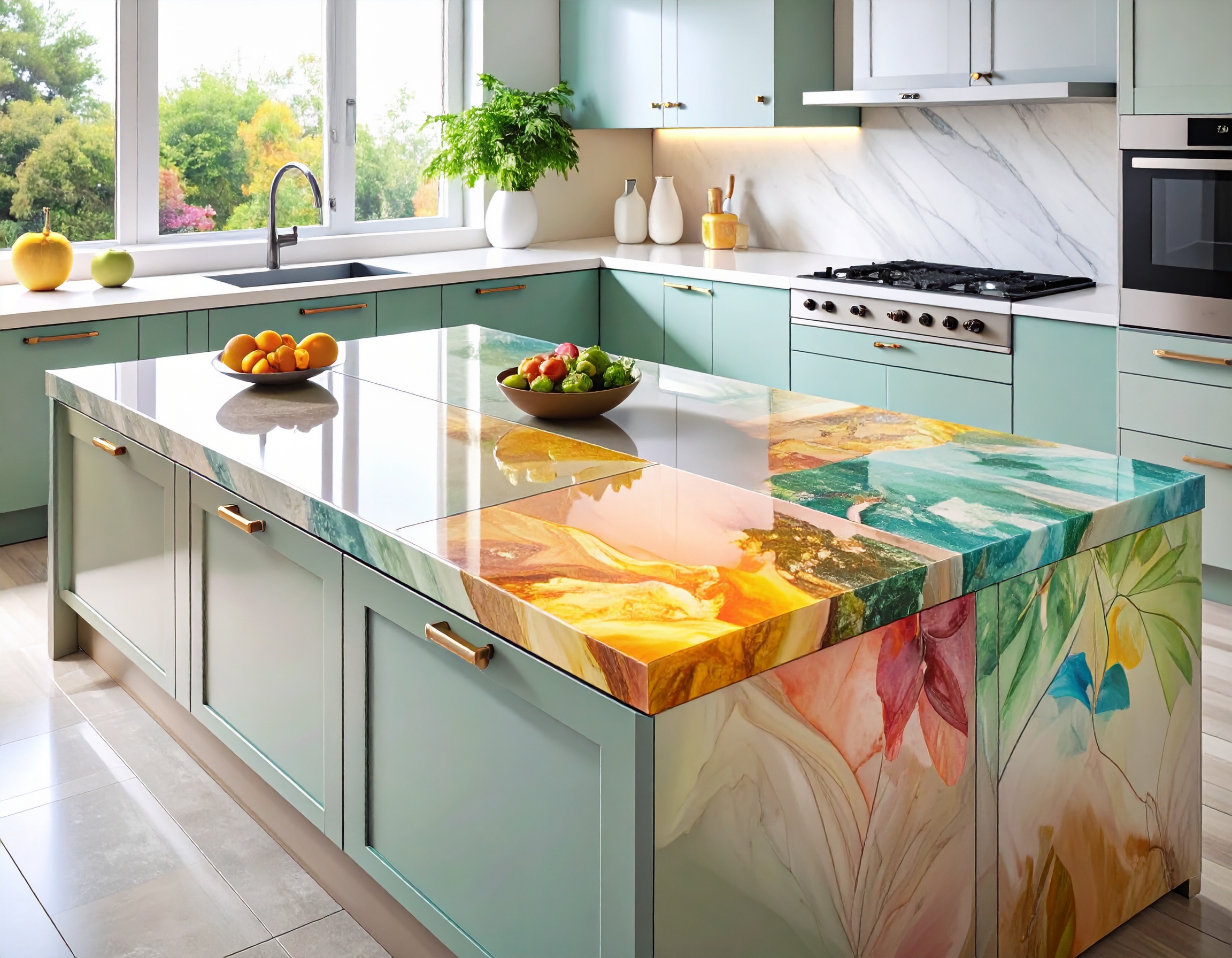 Mutfak Akrilik Tezgahı - Görsel 1